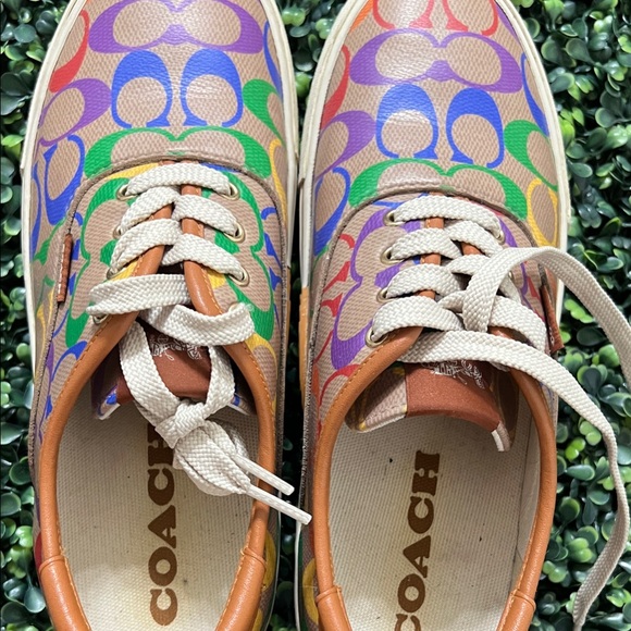 Coach Kids' Vibrant Patterned Sneakers - Picture 1 of 8